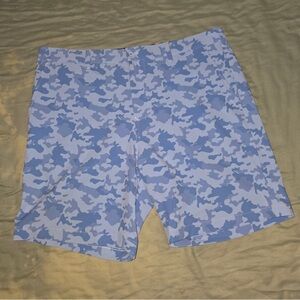 Mizzen+Main Blue Camouflage Shorts